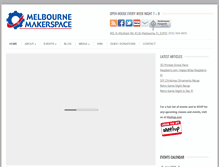 Tablet Screenshot of melbournemakerspace.org